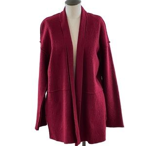 Tahari Women’s Open Wool Cardigan Jacket Sz M